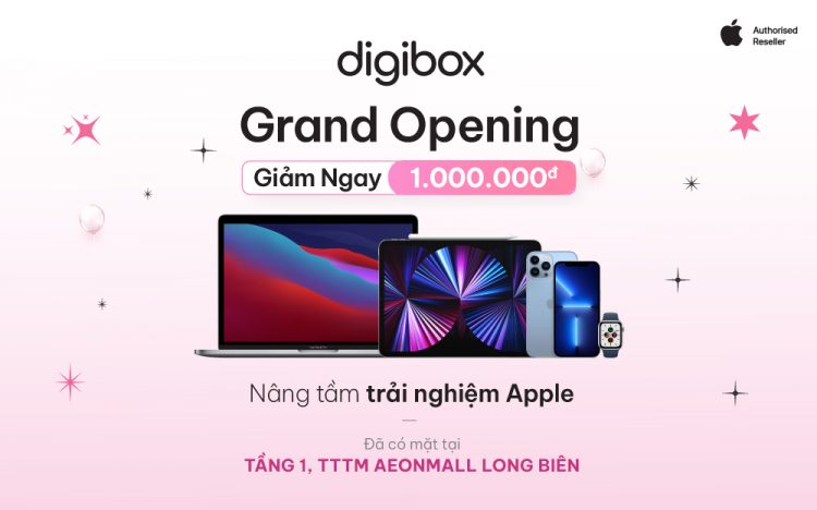Digibox – Apple Authorised Reseller is now at Level 1, AEONMALL LONG BIEN 