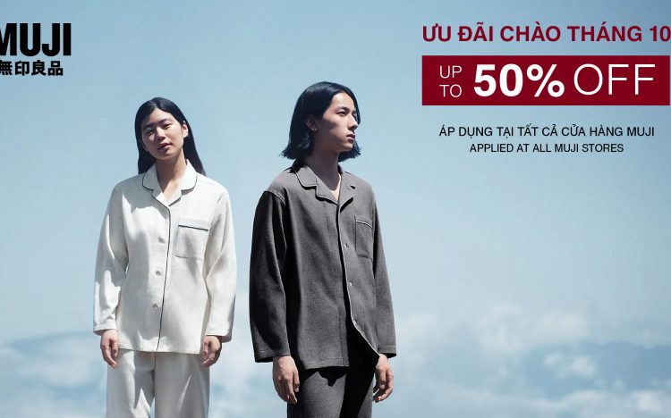 MUJI SALE UP TO 50% – WELCOME OCTOBER PROMOTION!