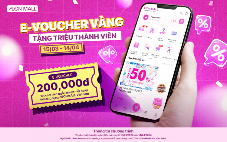 GOLDEN E-VOUCHER – GIVE TO MILLION USERS