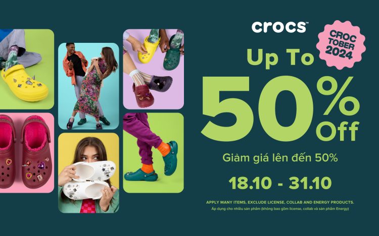 CROCS’S SUPPER DEALS UNTIL THE END OF OCTOBER