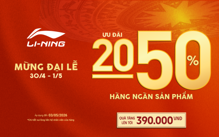 LI-NING GRAND CELEBRATION – HUGE SALE!