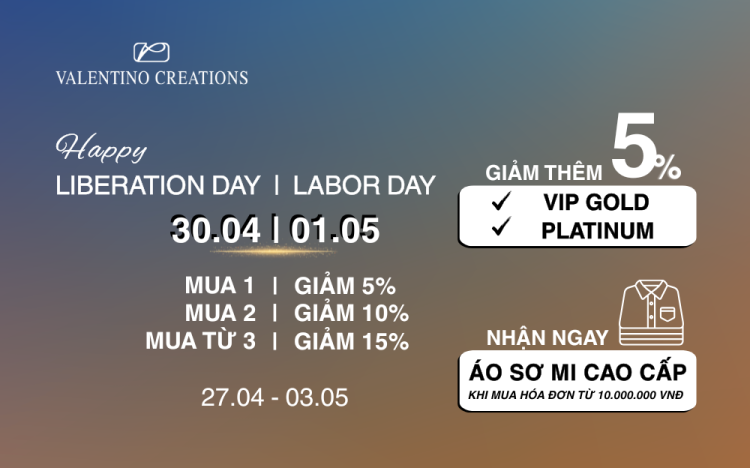 VALENTINO CREATIONS SALE HUNG KINGS COMMEMORATION DAY 