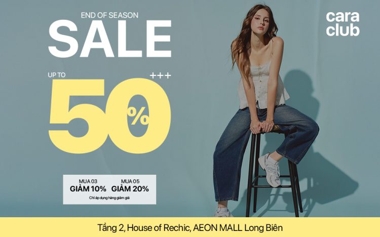 END OF SEASON – SALE UP TO 50%++